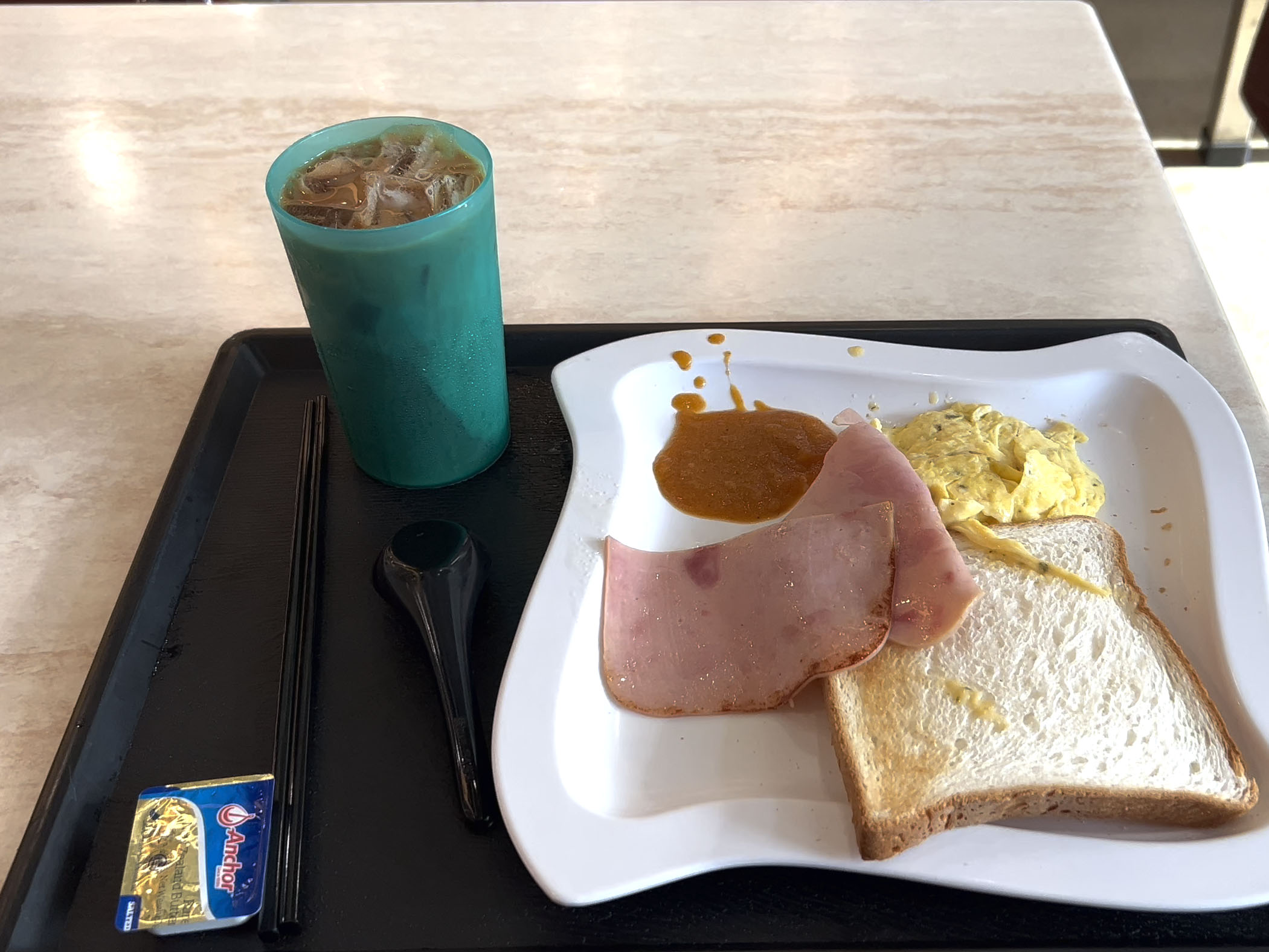 我在HKUST LG7餐厅吃的早餐